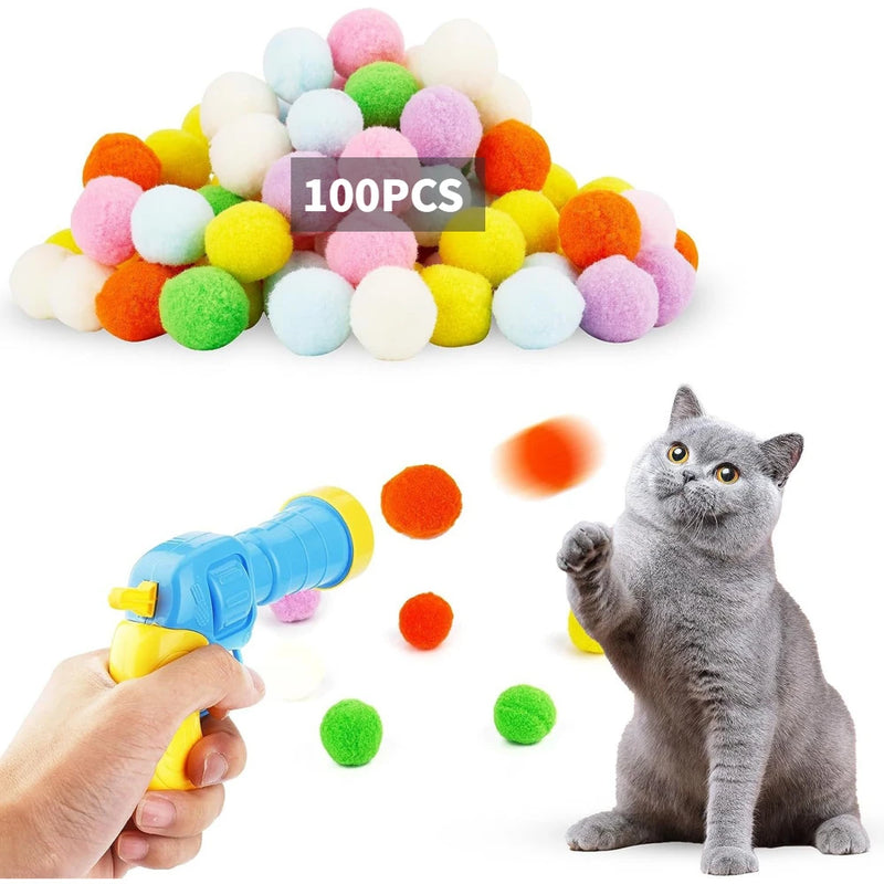 Lançador de Pompom para Gatos